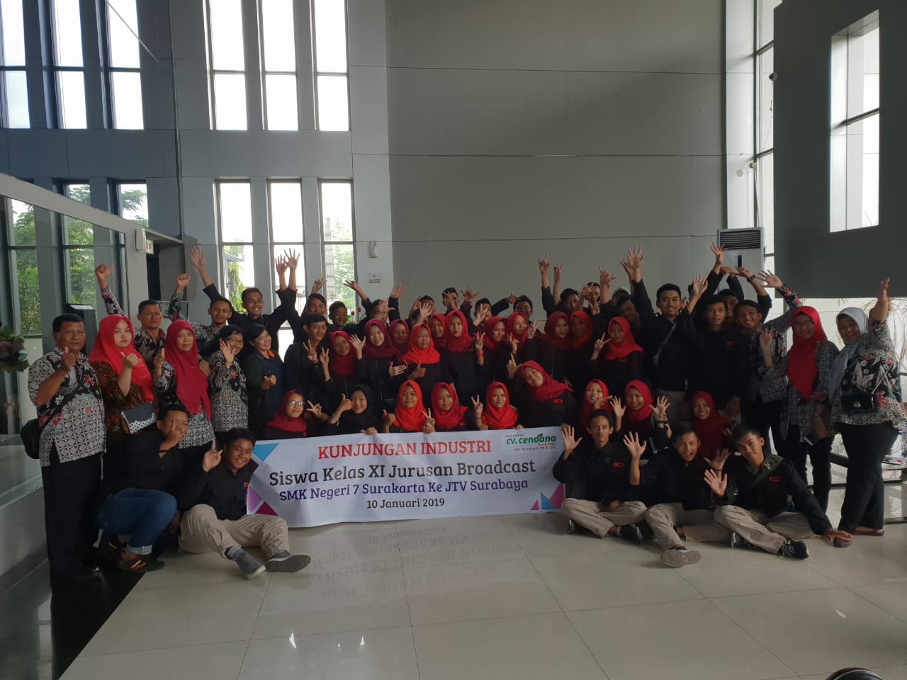 Kunjungan Industri Jurusan Broadcasting ke Surabaya 2019