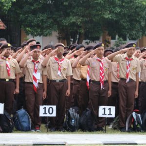 Latihan Dasar Kepramukaan SMK Negeri 7 Surakarta